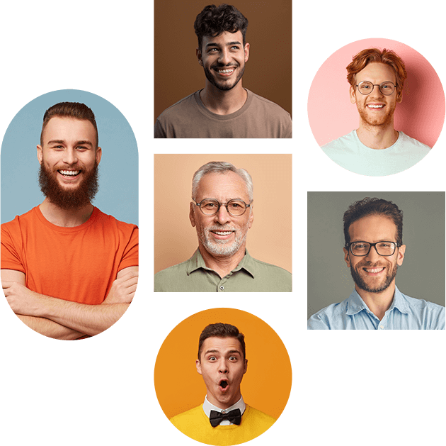 Image of computers and security on a flat background.